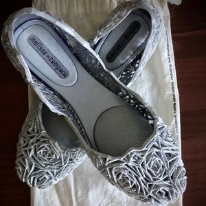 MELISSA GLITTER BALLET FLATS - BRAND NEW!